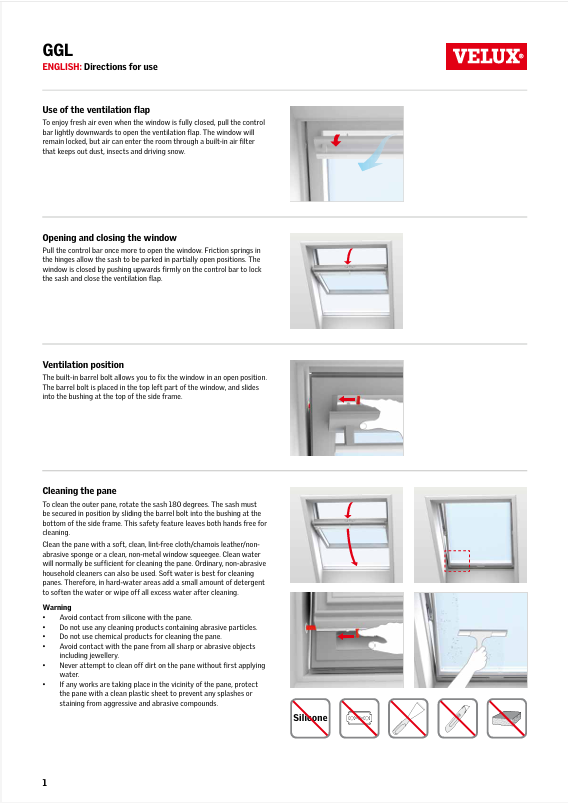 VELUX GGL Maintenance Guide