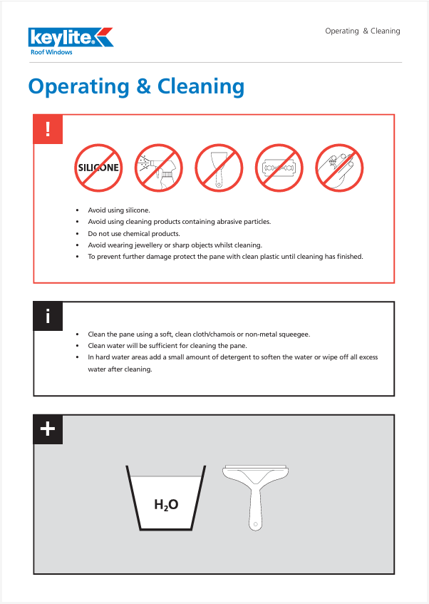 Keylight Operating & Cleaning Guide